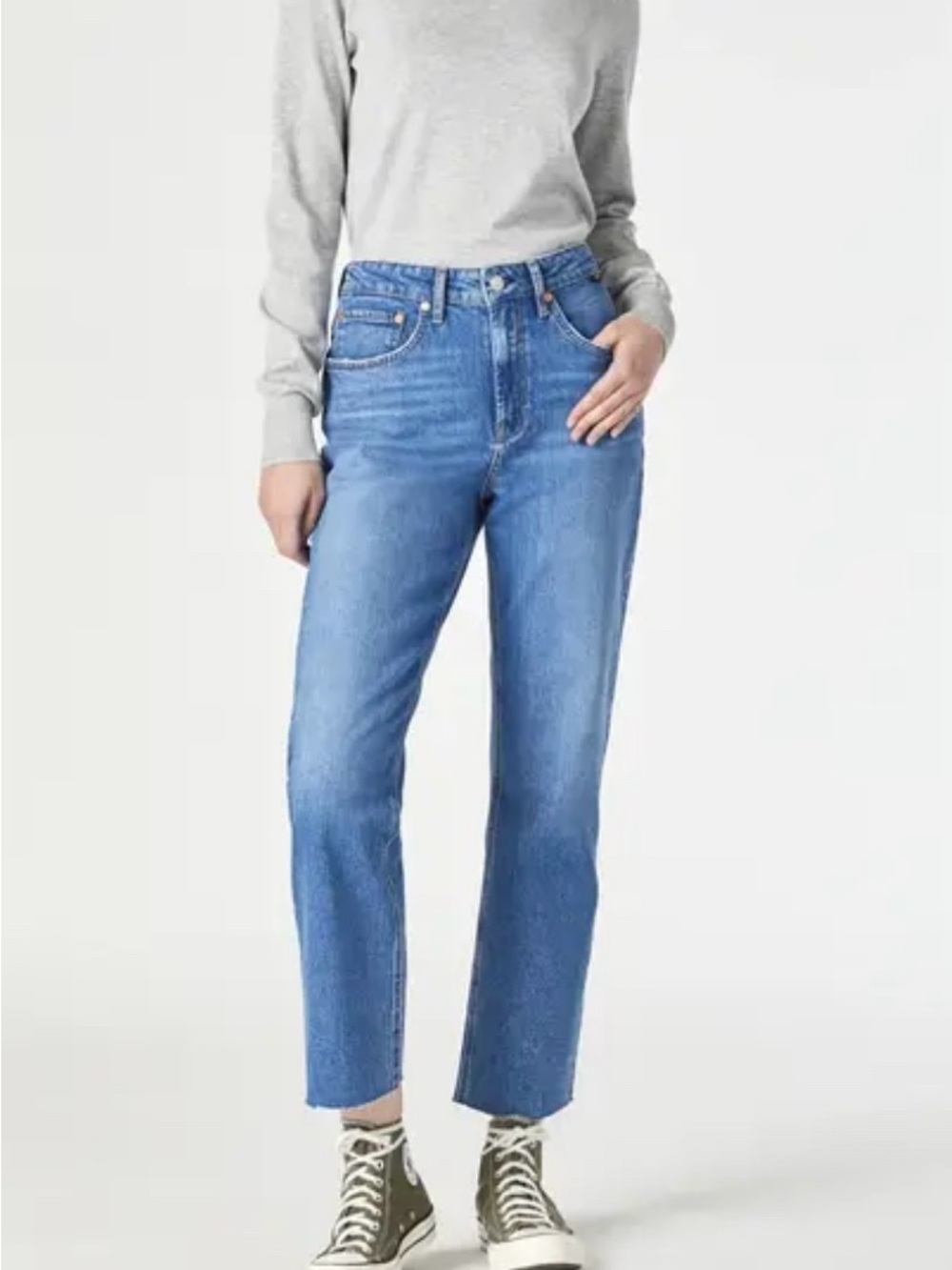 Mavi New York High-Rise Straight Leg Jeans